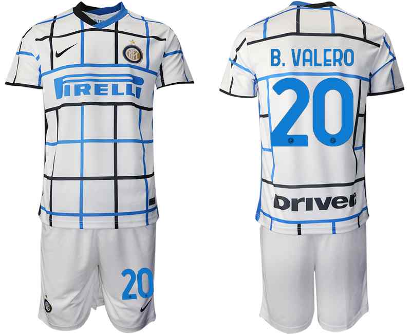 2020-21 Inter Milan 20 B. VALERO Away Soccer Jersey