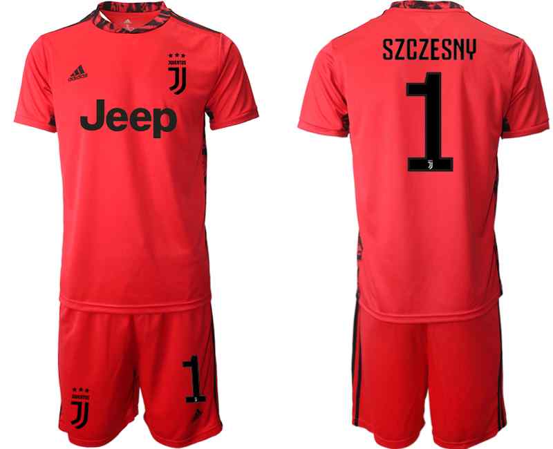 2020-21 Juventus 1 SZCZESNY Red Goalkeeper Soccer Jersey