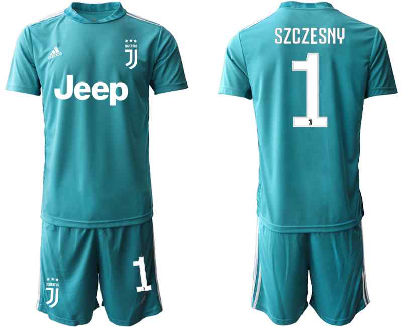 2020-21 Juventus 1 SZCZESNY Blue Goalkeeper Soccer Jersey