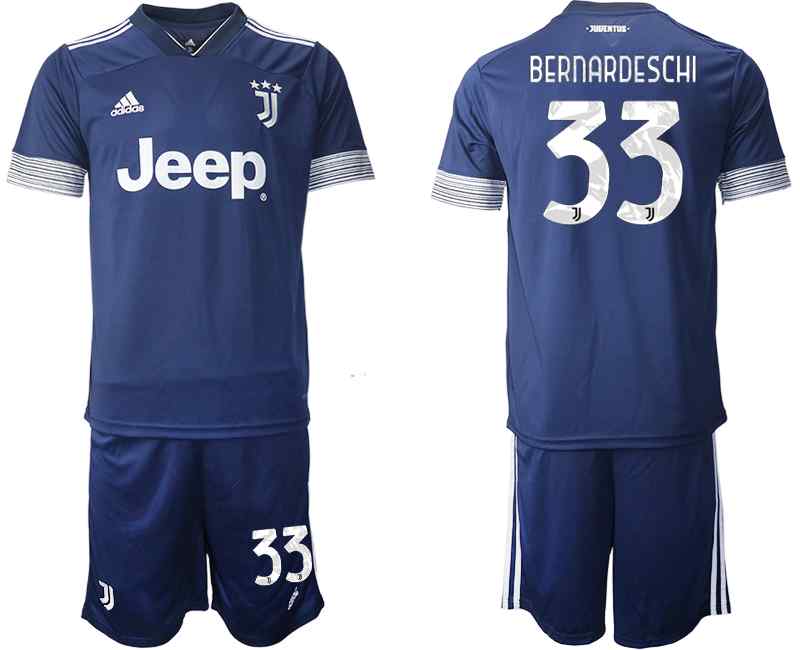 2020-21 Juventus 33 BERNARDESCHI Away Soccer Jersey