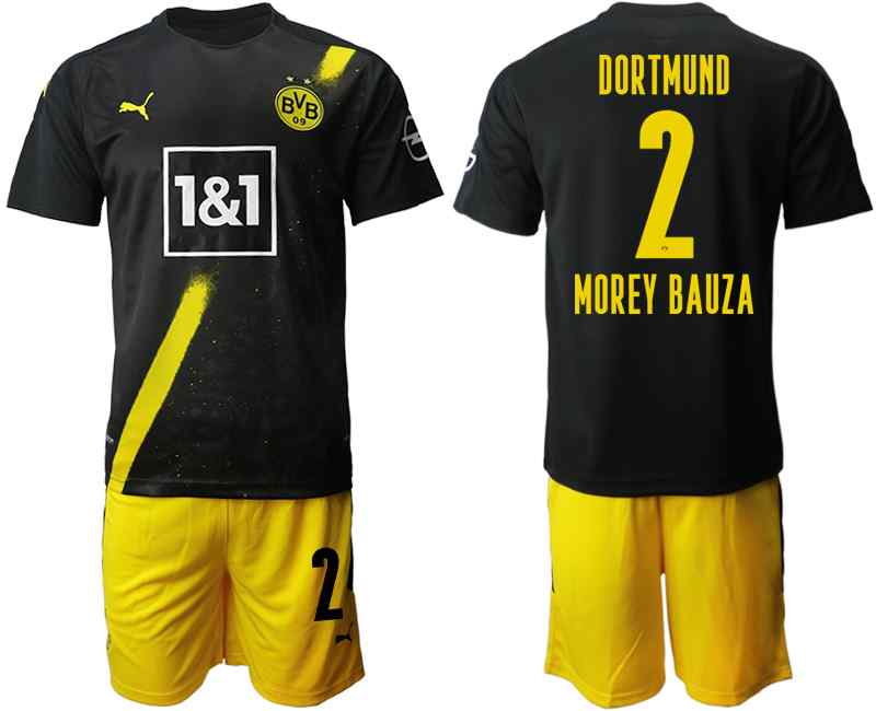 2020-21 Dortmund 2 MOREY BAUZA Away Soccer Jersey