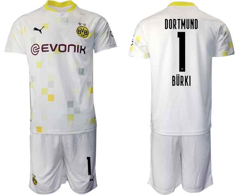 2020-21 Dortmund 1 BURKI Third Away Soccer Jersey