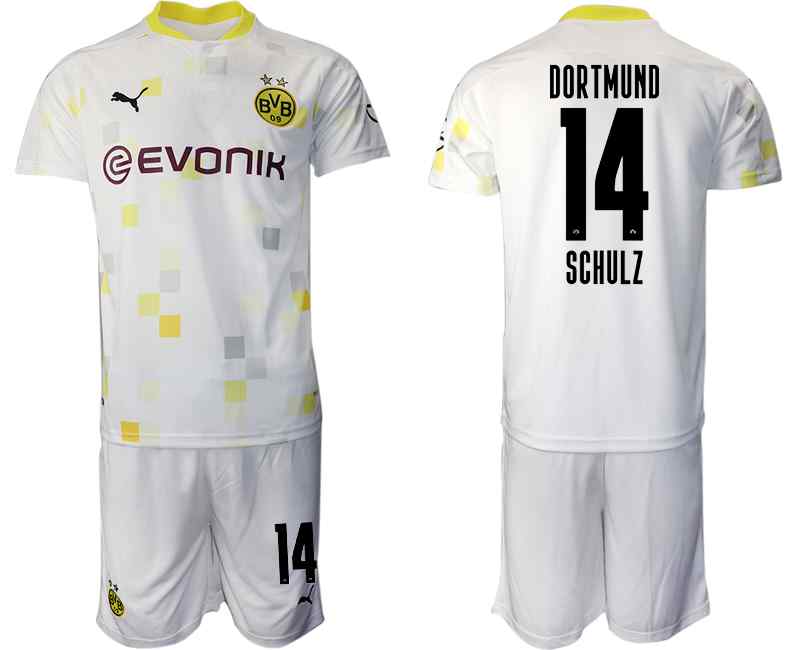 2020-21 Dortmund 14 SCHULZ Third Away Soccer Jersey