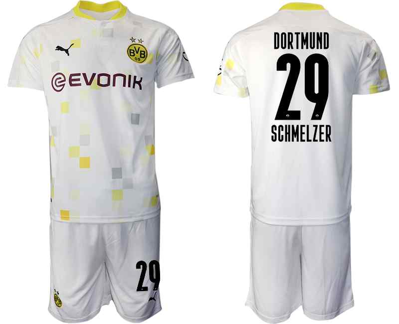 2020-21 Dortmund 29 SCHMELZER Third Away Soccer Jersey