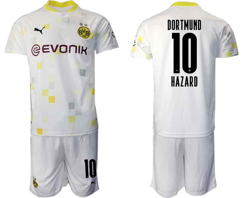 2020-21 Dortmund 10 HAZARD Third Away Soccer Jersey