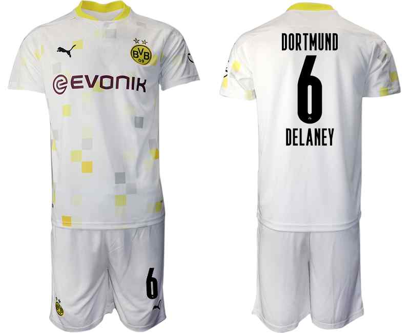 2020-21 Dortmund 6 DELANEY Third Away Soccer Jersey