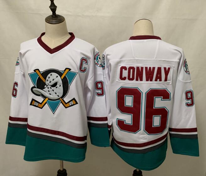 Ducks 96 Charlie Conway White 2020-21 Reverse Retro Adidas Jersey