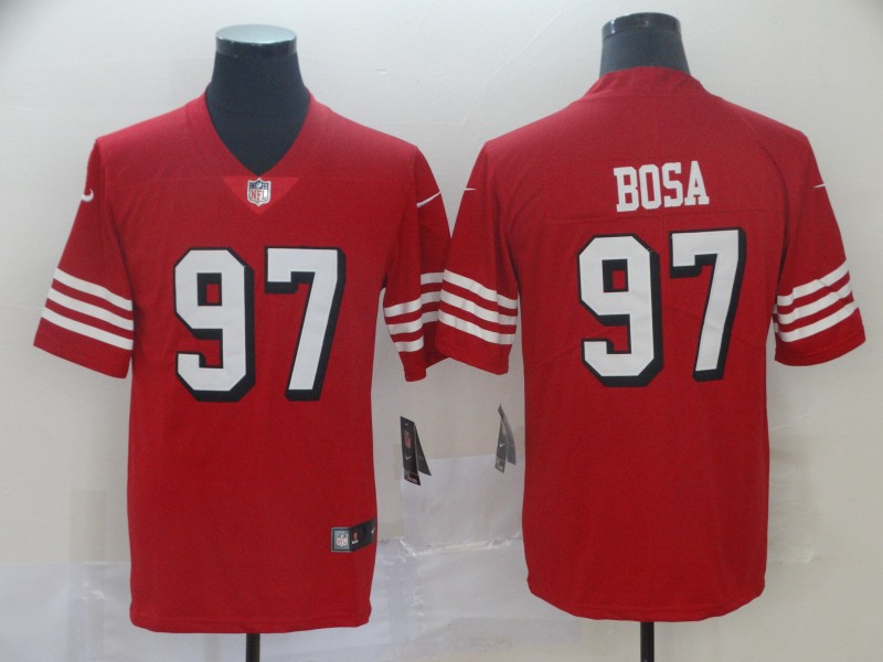 Youth San Francisco 49ers #97 Nick Bosa New Red Color Rush Limited Stitched NFL Jersey
