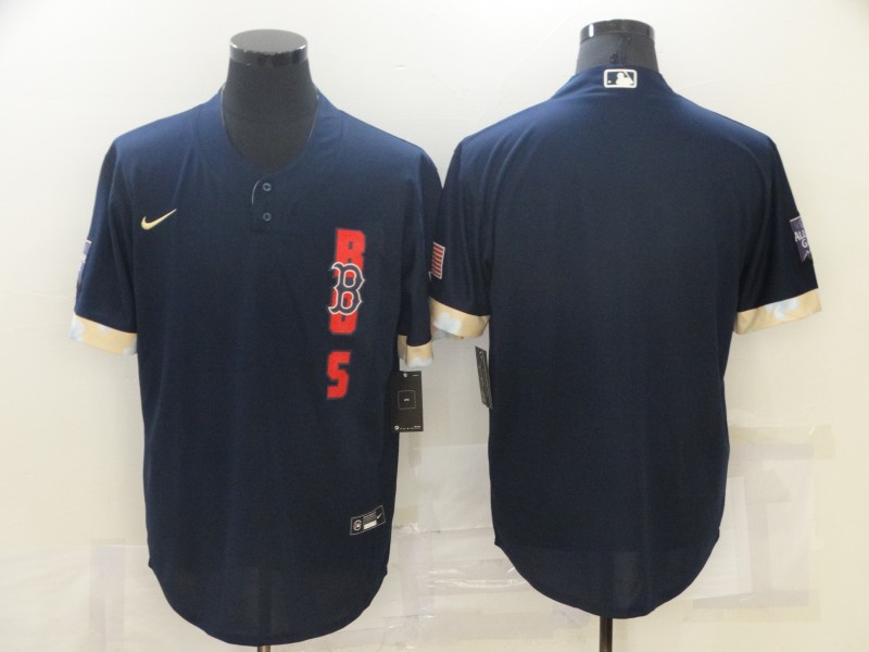 Red Sox Blank Navy Nike 2021 MLB All-Star Cool Base Jersey