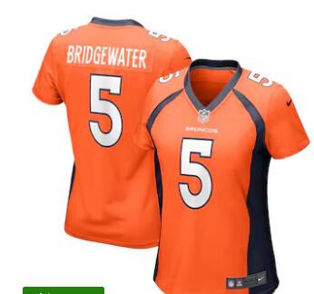 Women's Denver Broncos Teddy Bridgewater Nike Orange Nike Game Jersey