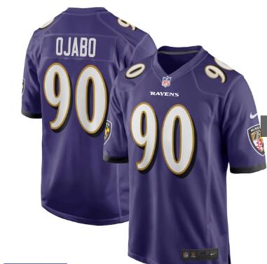 Baltimore Ravens Ojabo 90 Purple Jerseys