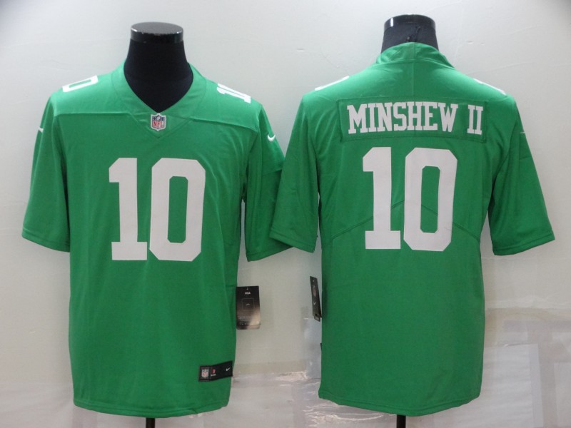 Men Philadelphia Eagles  #10 Gardner Minshew II Green Throwback Vapor Untouchable Limited Stitched Football Jersey
