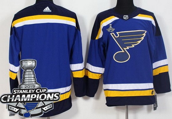 Youth St Louis Blues Blank Blue 2019 Stanley Cup Champions Jersey