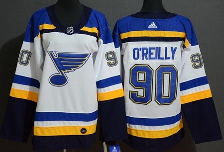 Youth St Louis Blues #90 Ryan O'Reilly White Authentic Jersey