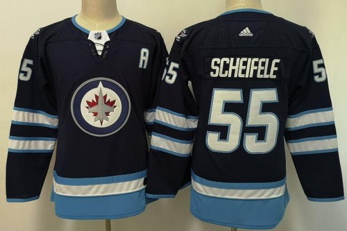 Youth Winnipeg Jets #55 Mark Scheifele Navy Jersey