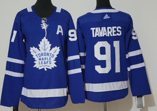 Youth Toronto Maple Leafs #91 John Tavares Blue Jersey