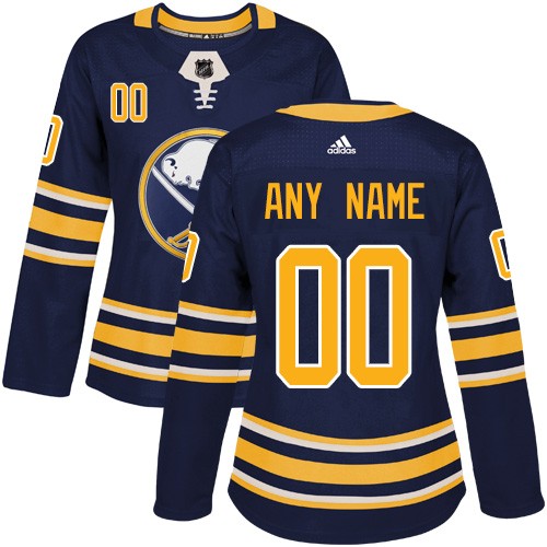 Women's Buffalo Sabres Customized Navy Blue Authentic Jersey