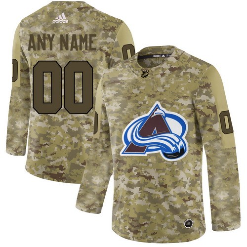 Youth Colorado Avalanche Customized Camo Fashion Authentic Jersey