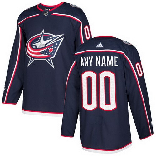 Youth Columbus Blue Jackets Customized Navy Blue Authentic Jersey