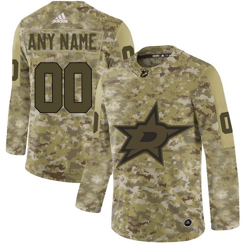 Youth Dallas Stars Customized Camo Authentic Jersey