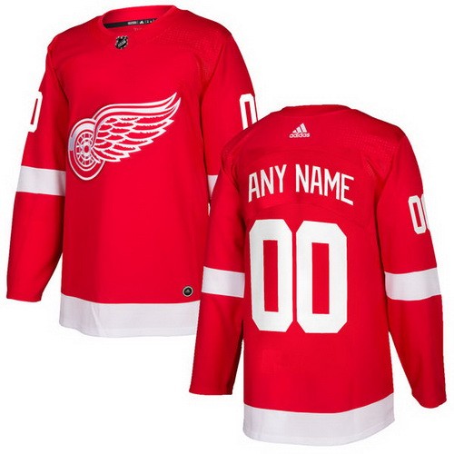 Youth Detroit Red Wings Customized Red Authentic Jersey