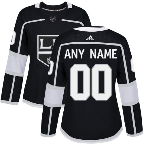 Women's Los Angeles Kings Customized Black Authentic Jersey