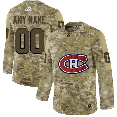 Youth Montreal Canadiens Customized Camo Fashion Authentic Jersey