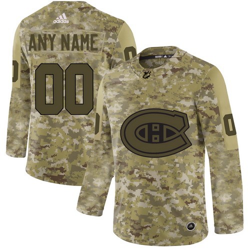 Women's Montreal Canadiens Customized Camo Authentic Jersey