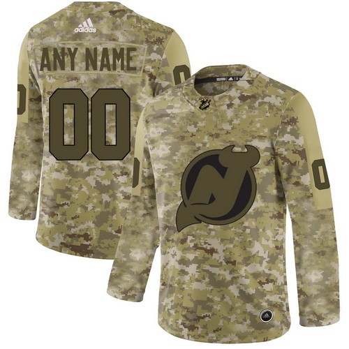 Youth New Jersey Devils Customized Camo Authentic Jersey