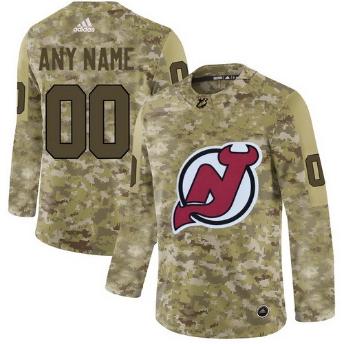 Youth New Jersey Devils Customized Camo Fashion Authentic Jersey