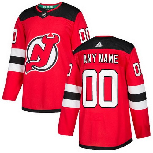 Youth New Jersey Devils Customized Red Authentic Jersey