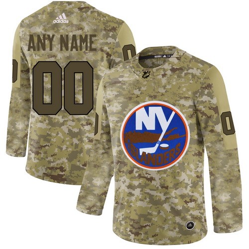 Women's New York Islanders Customized Camo Fashion Authentic Jersey