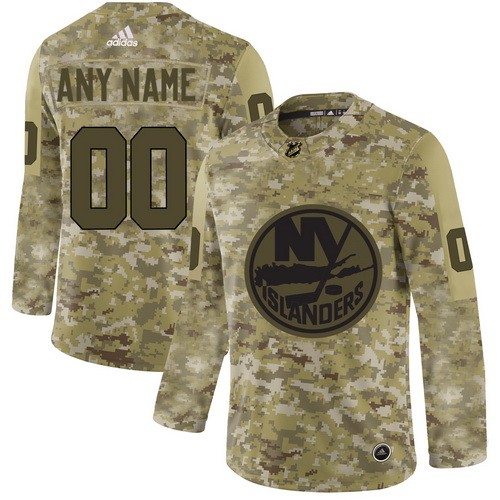 Men's New York Islanders Customized Camo Authentic Jersey