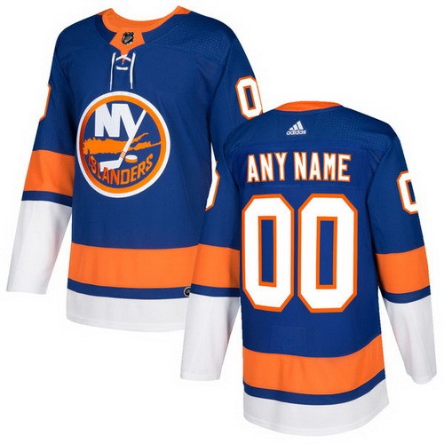 Men's New York Islanders Customized Blue Authentic Jersey