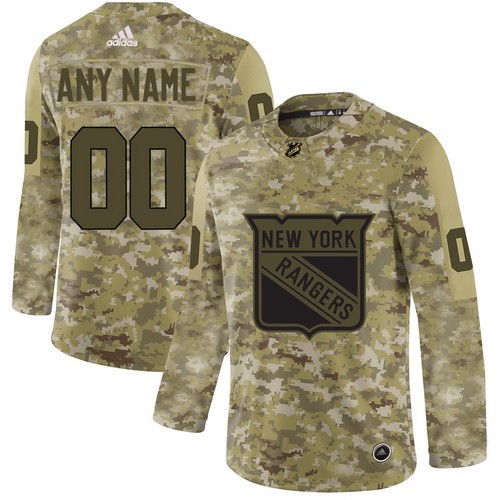 Youth New York Rangers Customized Camo Authentic Jersey