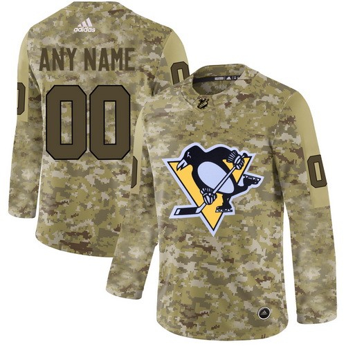 Women's Pittsburgh Penguins Customized Camo Fashion Authentic Jersey
