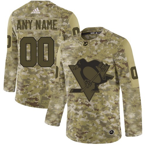 Youth Pittsburgh Penguins Customized Camo Authentic Jersey