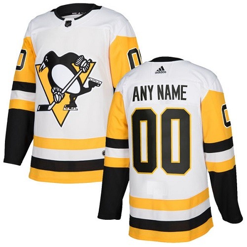 Youth Pittsburgh Penguins Customized White Authentic Jersey