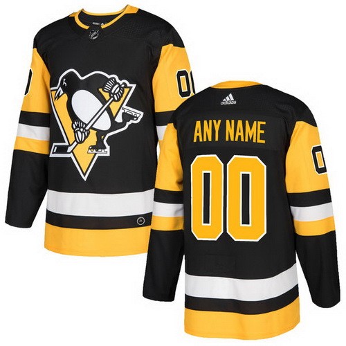 Youth Pittsburgh Penguins Customized Black Authentic Jersey