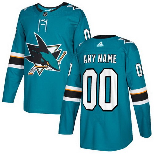 Youth San Jose Sharks Customized Blue Authentic Jersey