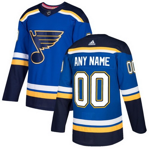 Youth St Louis Blues Customized Blue Authentic Jersey
