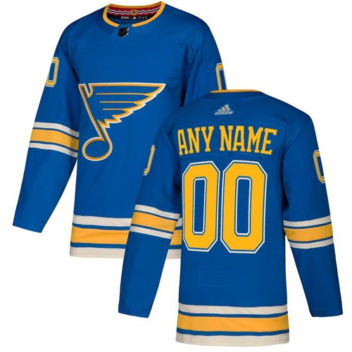 Youth St Louis Blues Customized Blue Alternate Authentic Jersey