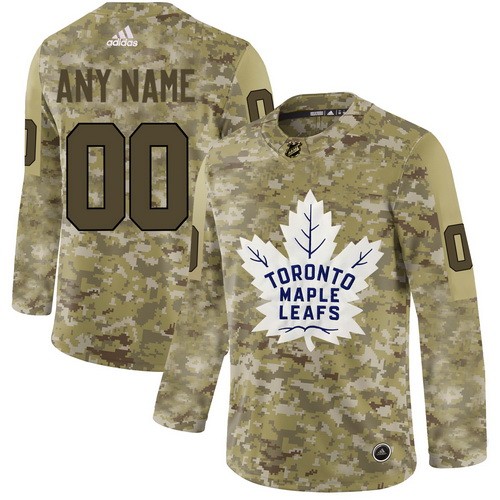 Men's Toronto Maple Leafs Customized Camo Fashion Authentic Jersey