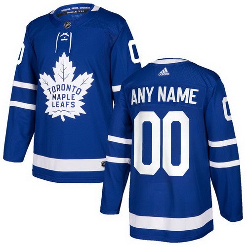 Men's Toronto Maple Leafs Customized Blue Authentic Jersey