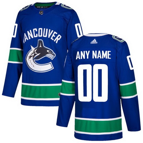 Youth Vancouver Canucks Customized Blue Authentic Jersey