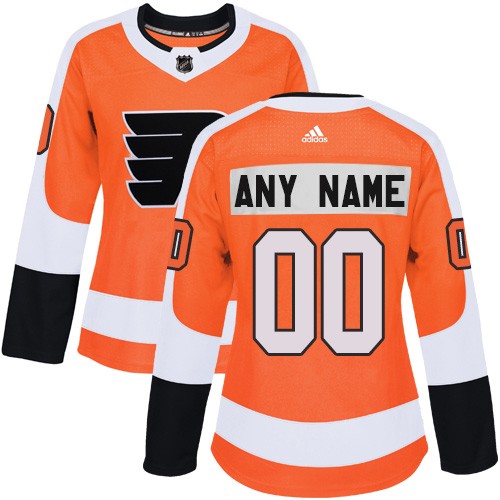 Women's Philadelphia Flyers Customized Orange Authentic Jersey