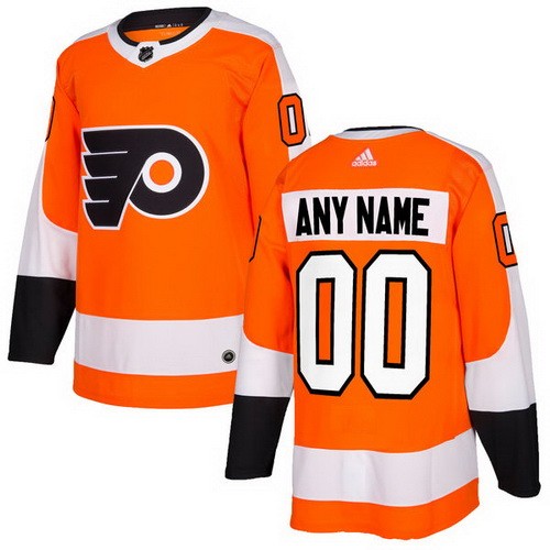 Men's Philadelphia Flyers Customized Orange Authentic Jersey