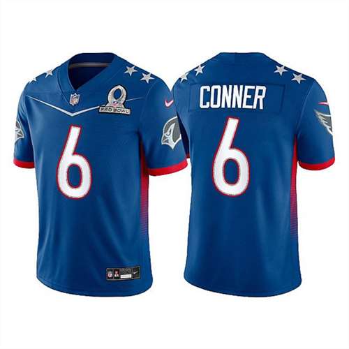Arizona Cardinals Customized#6 James Conner 2022 Royal NFC Pro Bowl Stitched Jersey