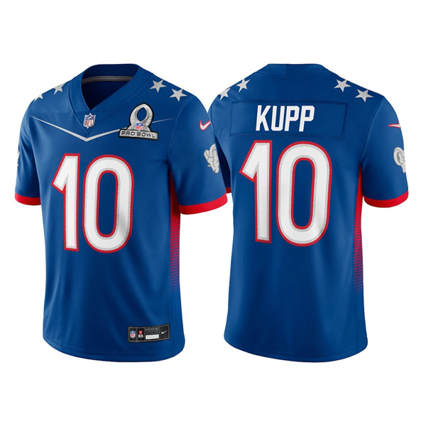 Los Angeles Rams Customized#10 Cooper Kupp 2022 Royal Pro Bowl Stitched Jersey