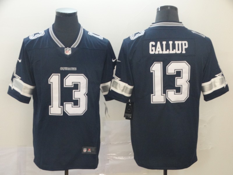 Men's Dallas Cowboys #13 Michael Gallup Navy Vapor Untouchable Limited Stitched NFL Jersey